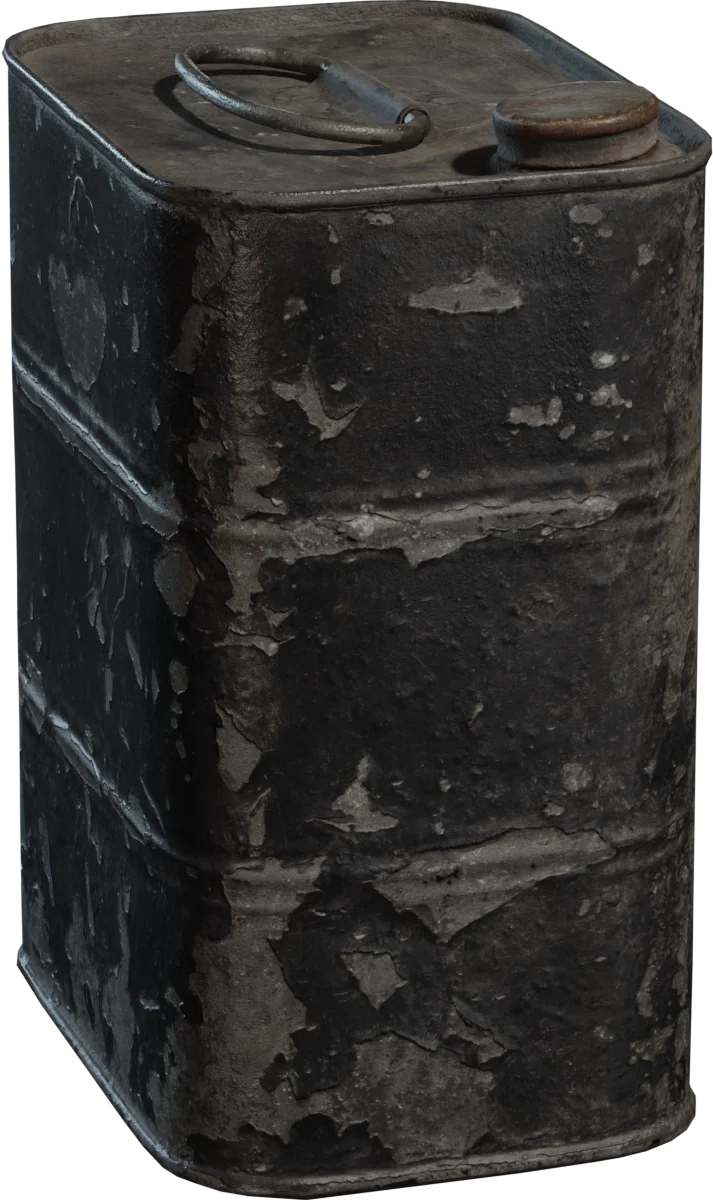 Weathered Vintage Oil Tin Can