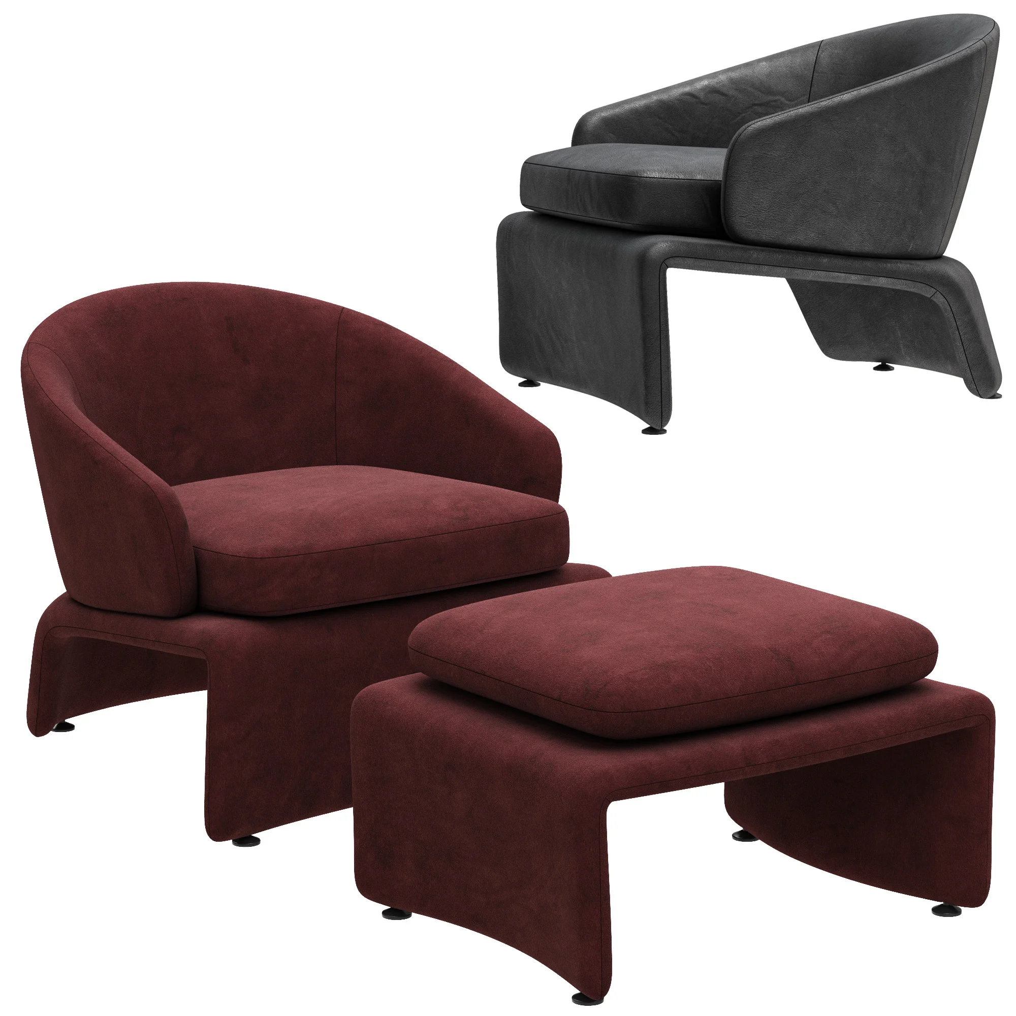 Minotti Halley — 3D model preview 5