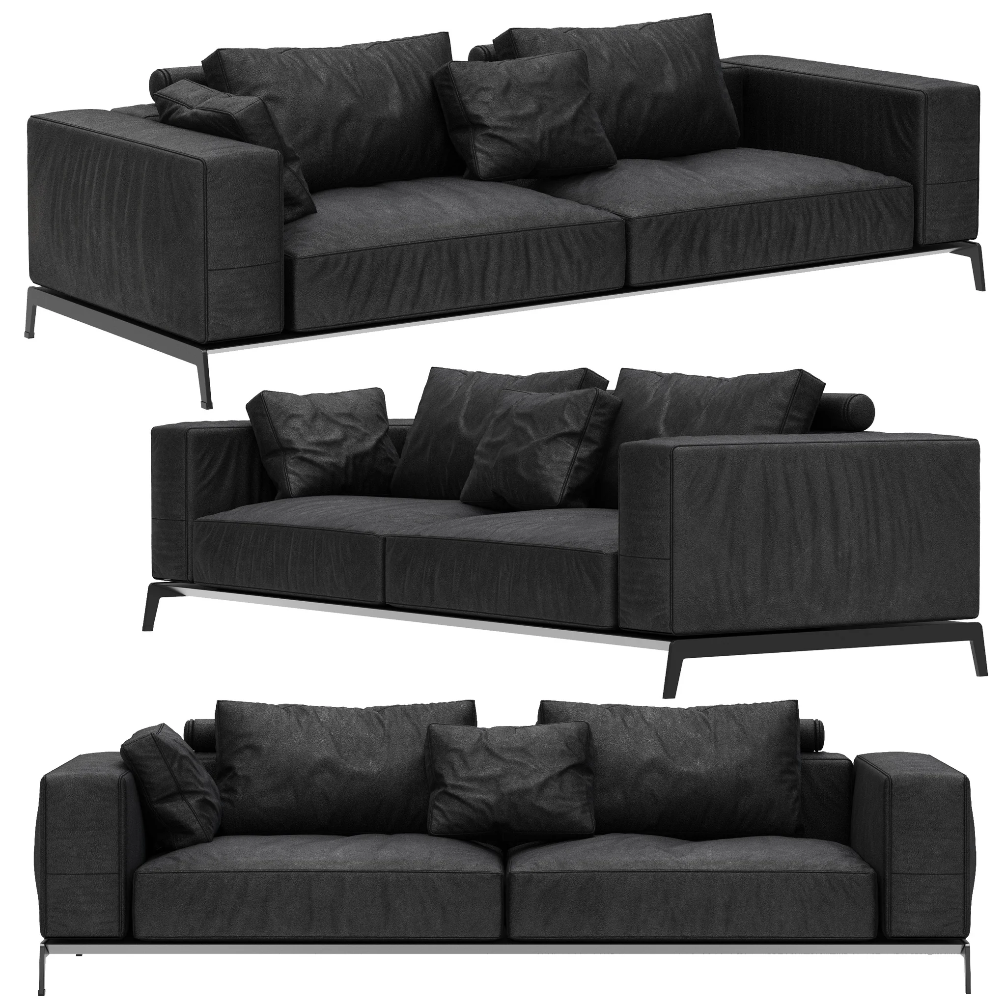 Flexform Ettore Sofa — 3D model preview 3