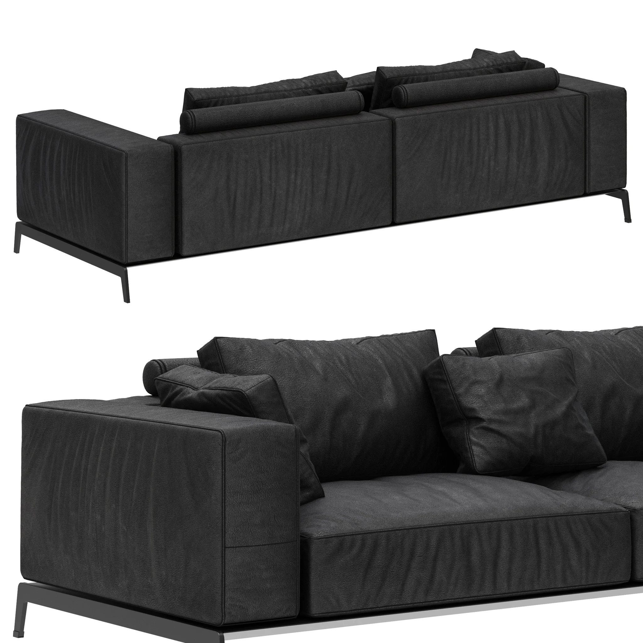 Flexform Ettore Sofa — 3D model preview 7