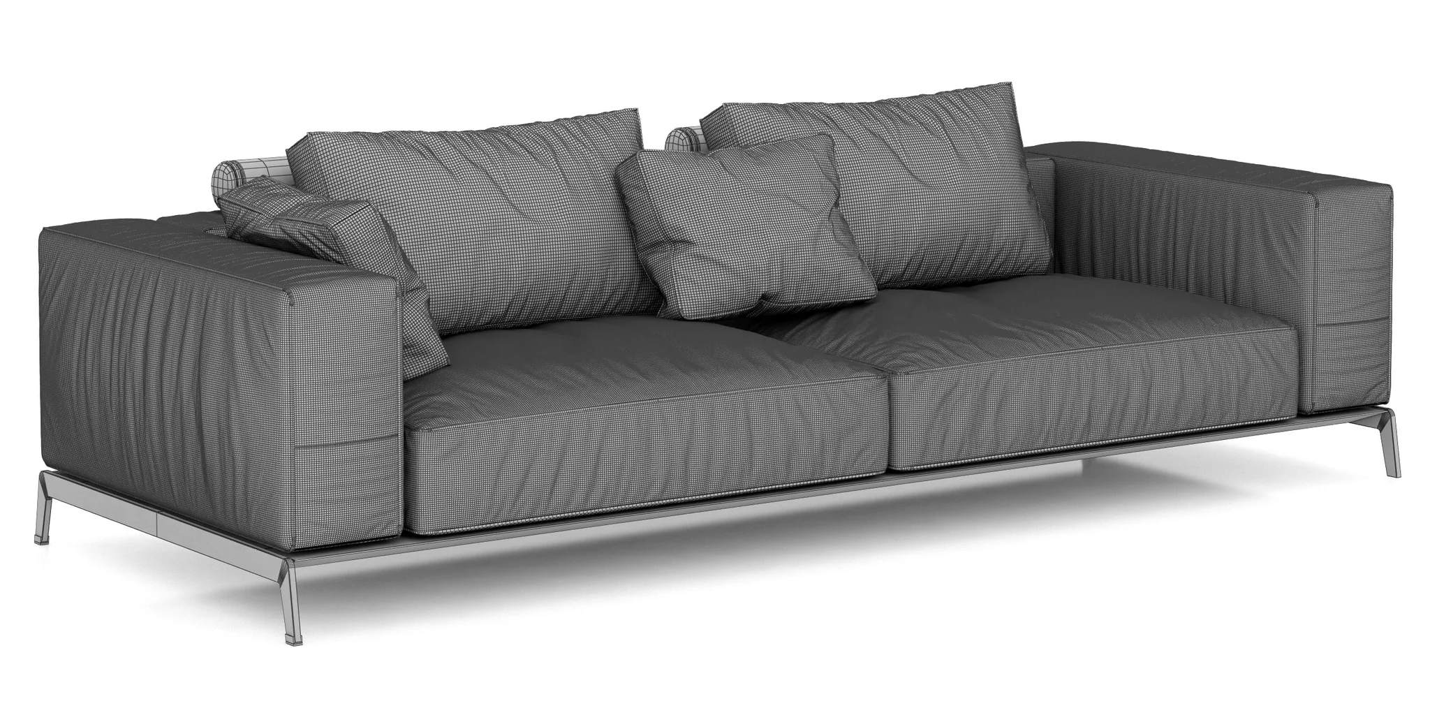 Flexform Ettore Sofa — 3D model preview 10