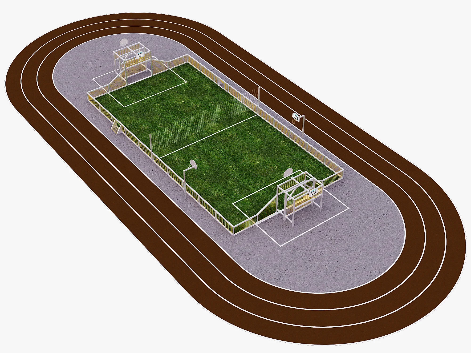 Multisports Stadium — 3D model preview 1
