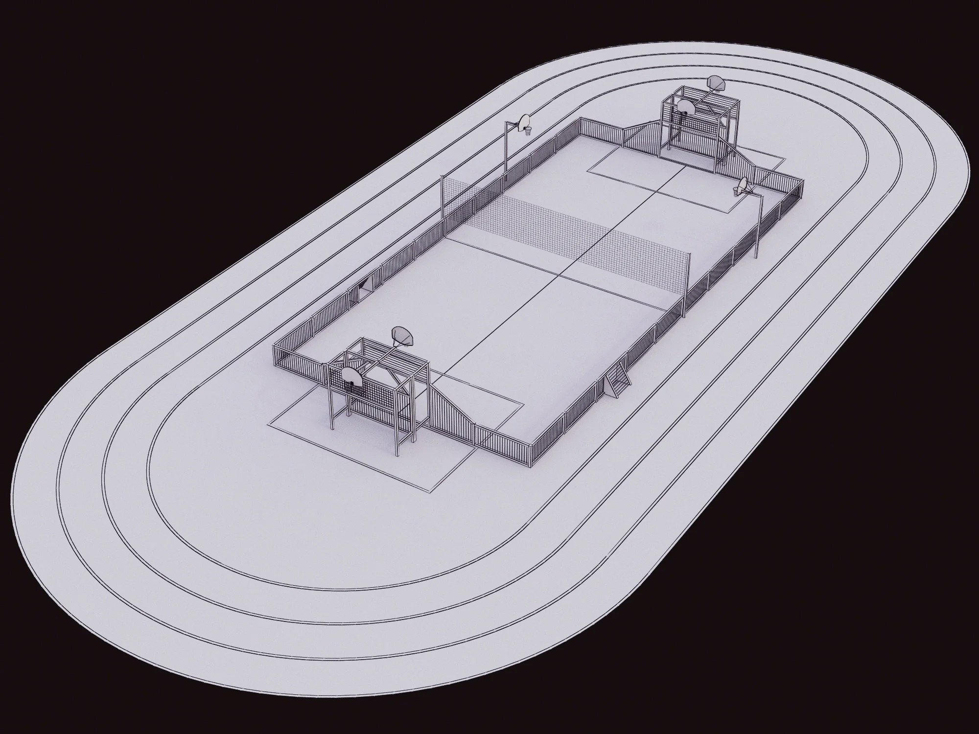 Multisports Stadium — 3D model preview 3