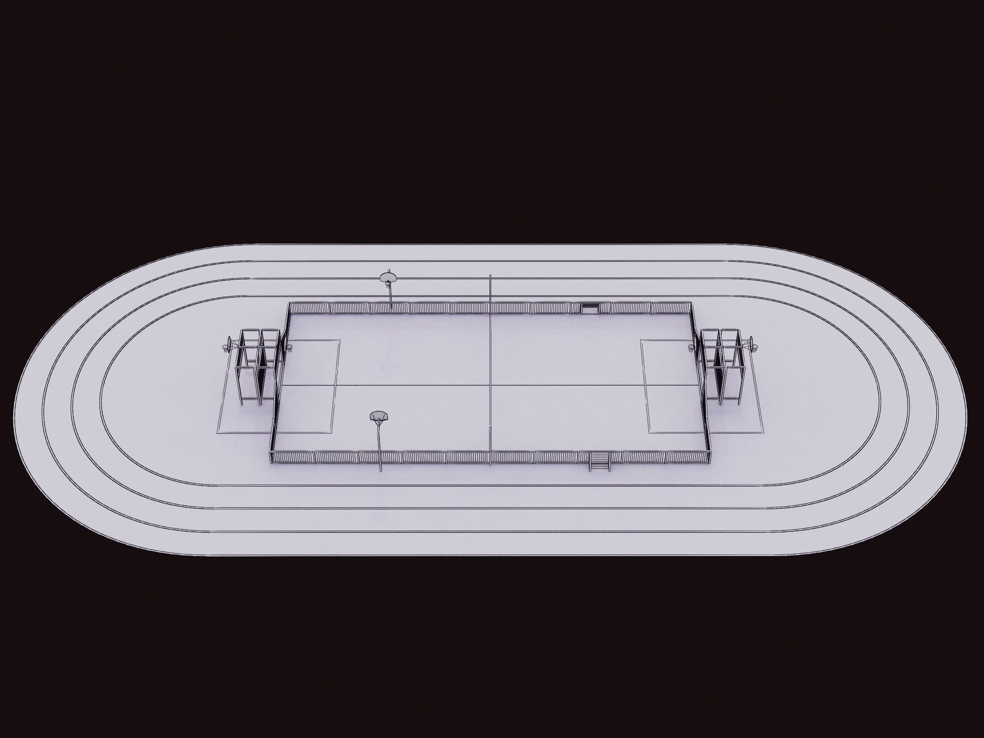 Multisports Stadium — 3D model preview 9