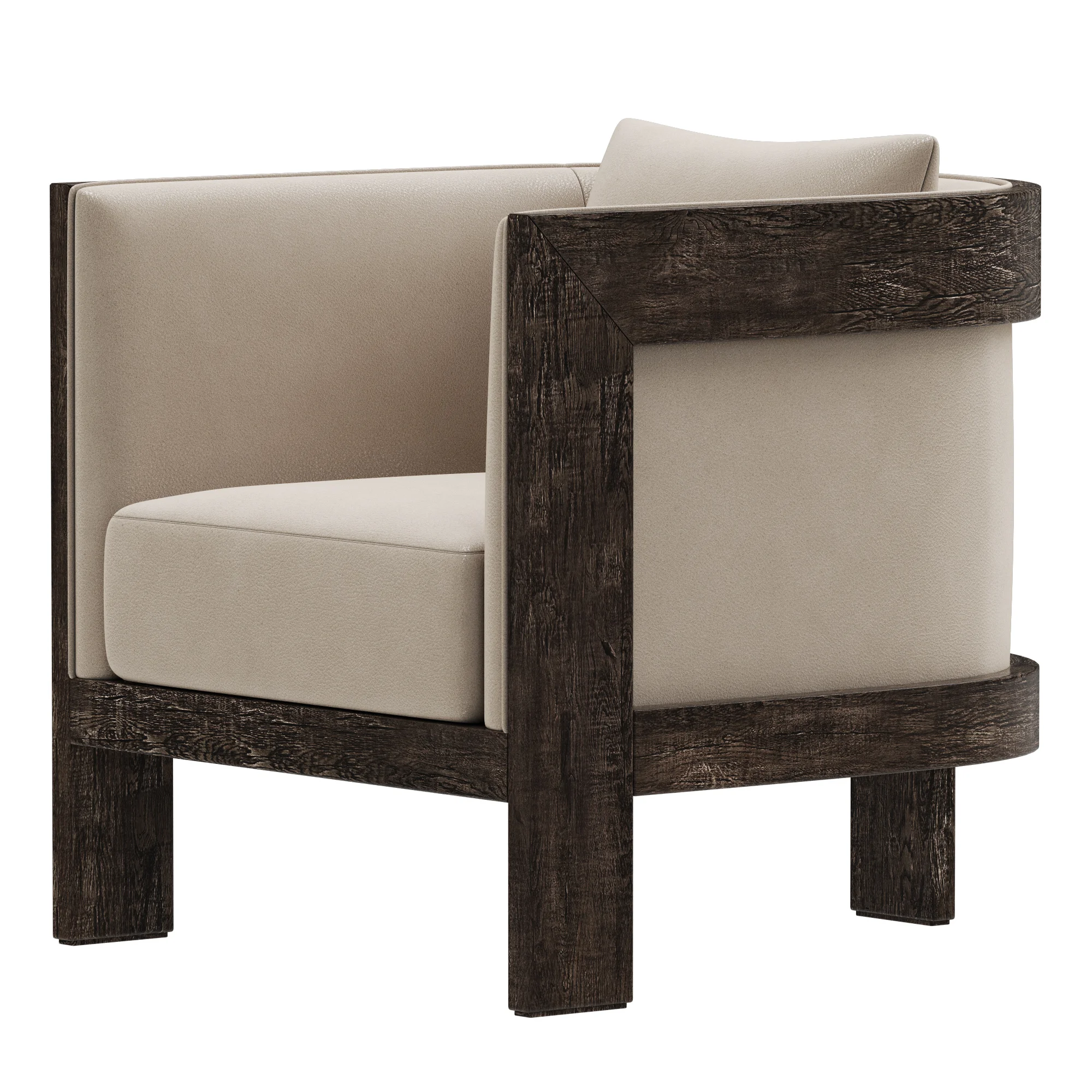 Restoration Hardware Whitby Leather Chair — 3D model preview 2