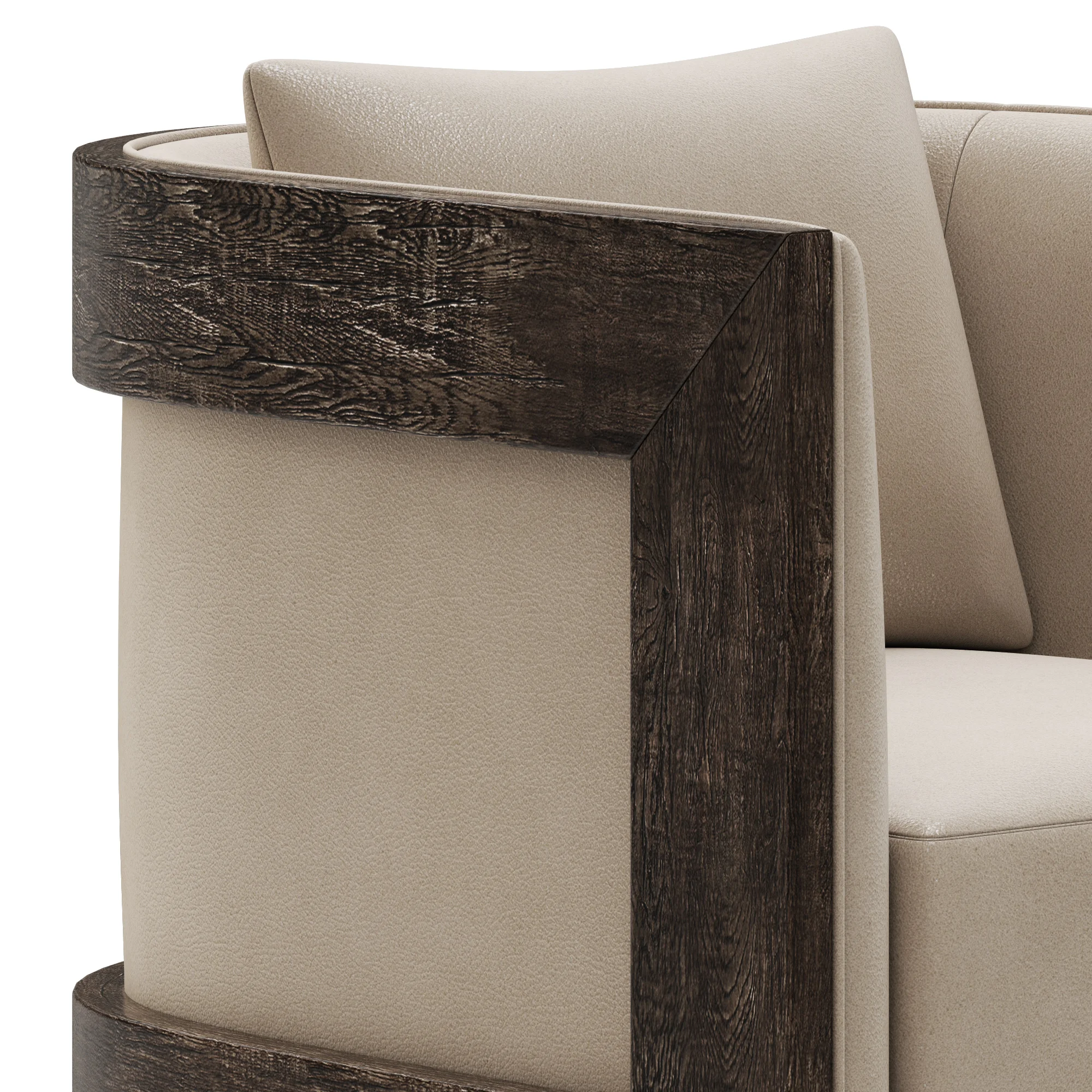 Restoration Hardware Whitby Leather Chair — 3D model preview 3