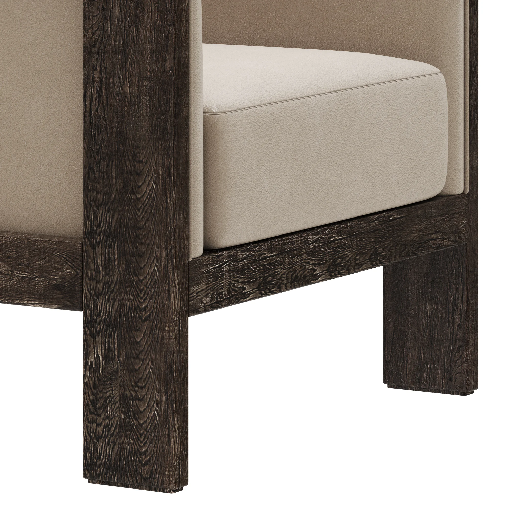 Restoration Hardware Whitby Leather Chair — 3D model preview 5
