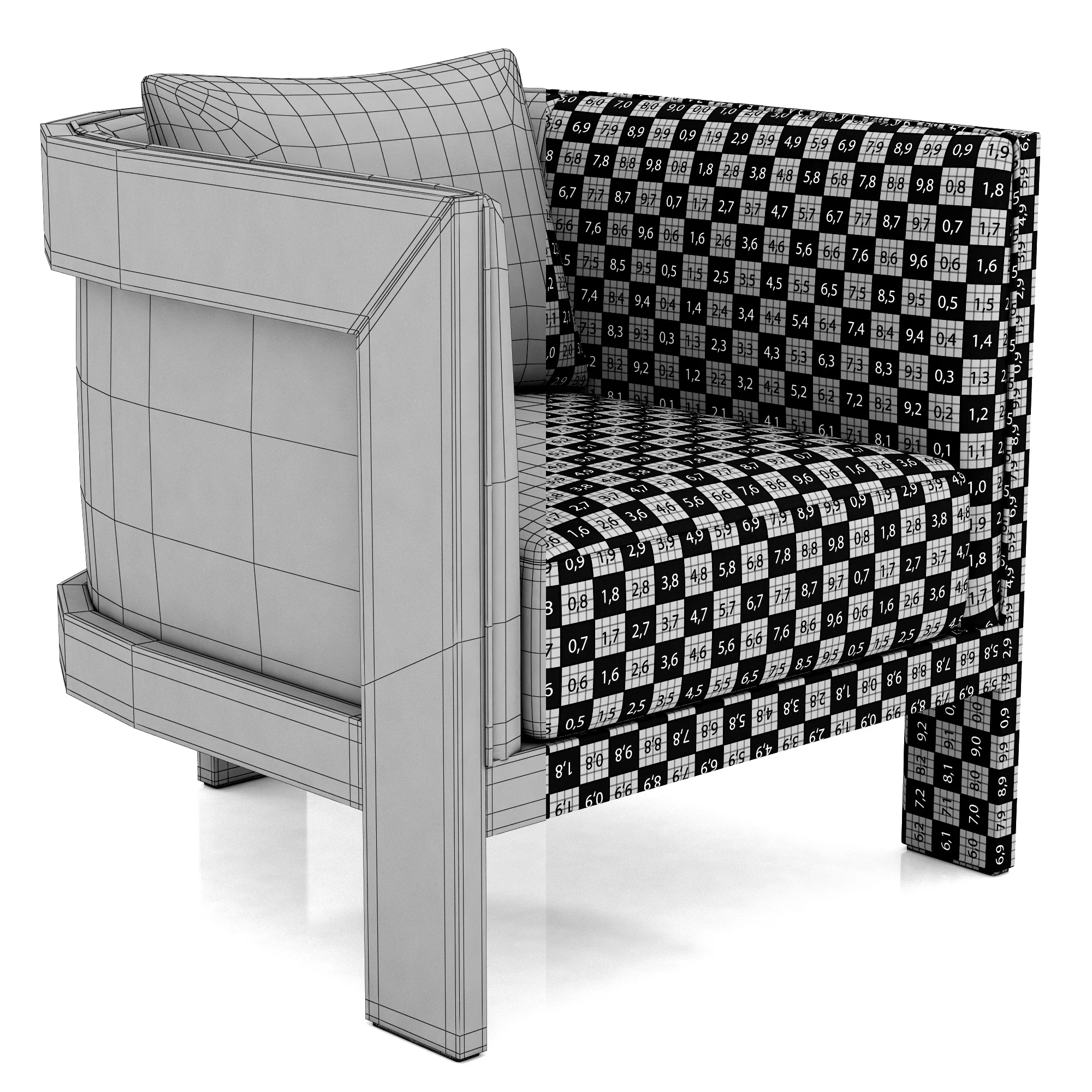 Restoration Hardware Whitby Leather Chair — 3D model preview 8