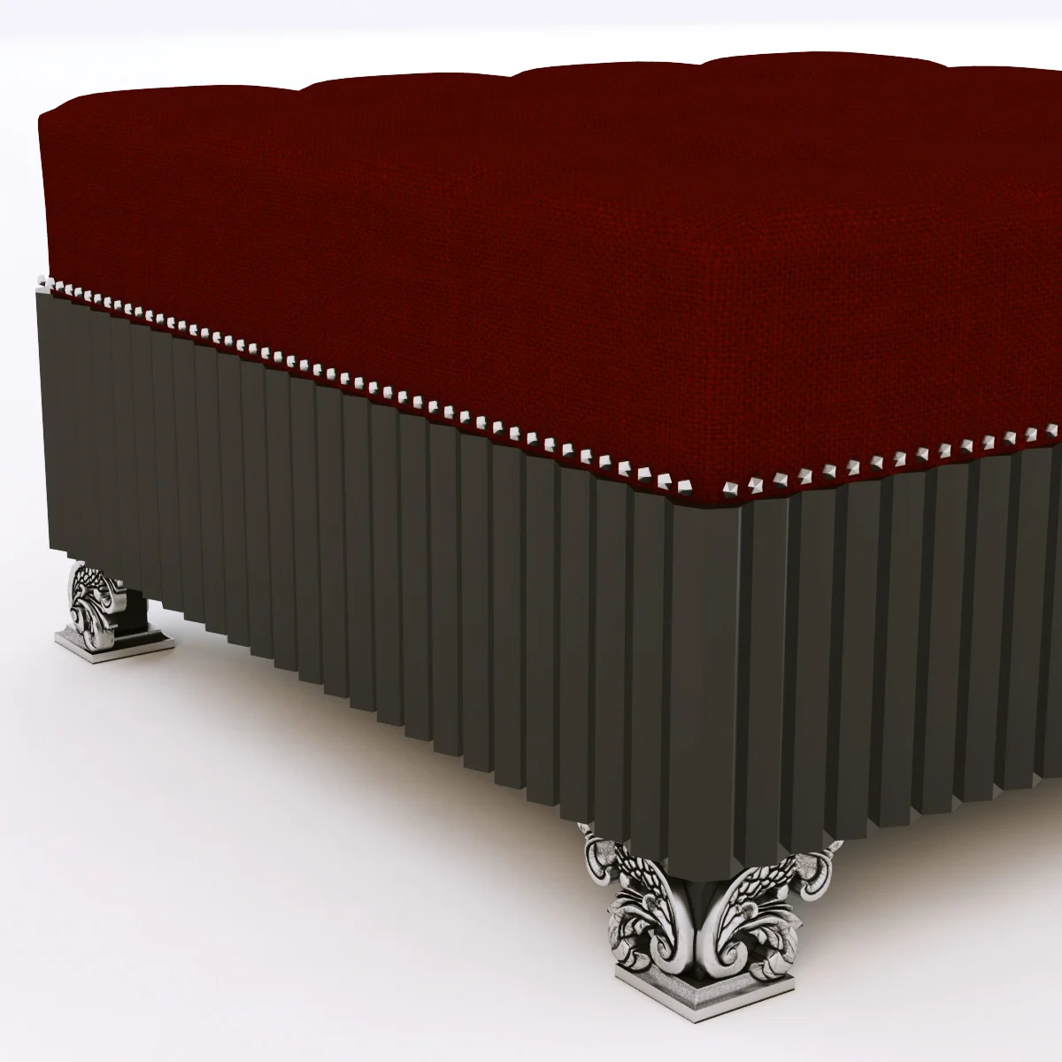 Francesko Molon S501 Ottoman DIAGONAL — 3D model preview 1