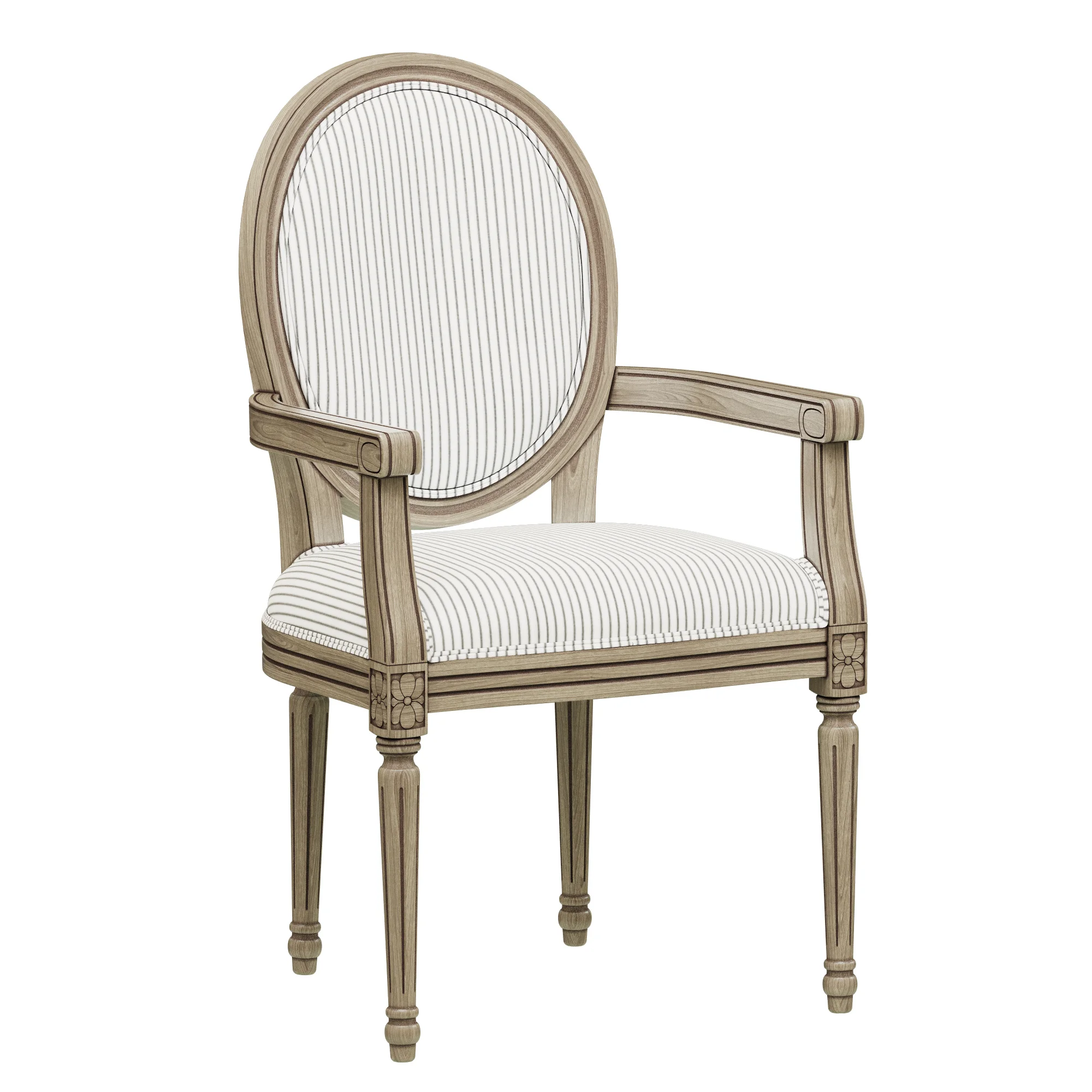 Loft Concept French Chairs Provence Strip ArmChair — 3D model preview 1