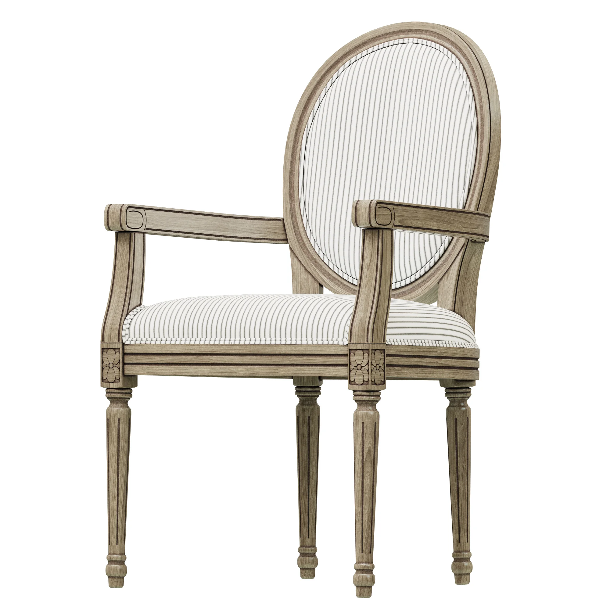 Loft Concept French Chairs Provence Strip ArmChair — 3D model preview 3