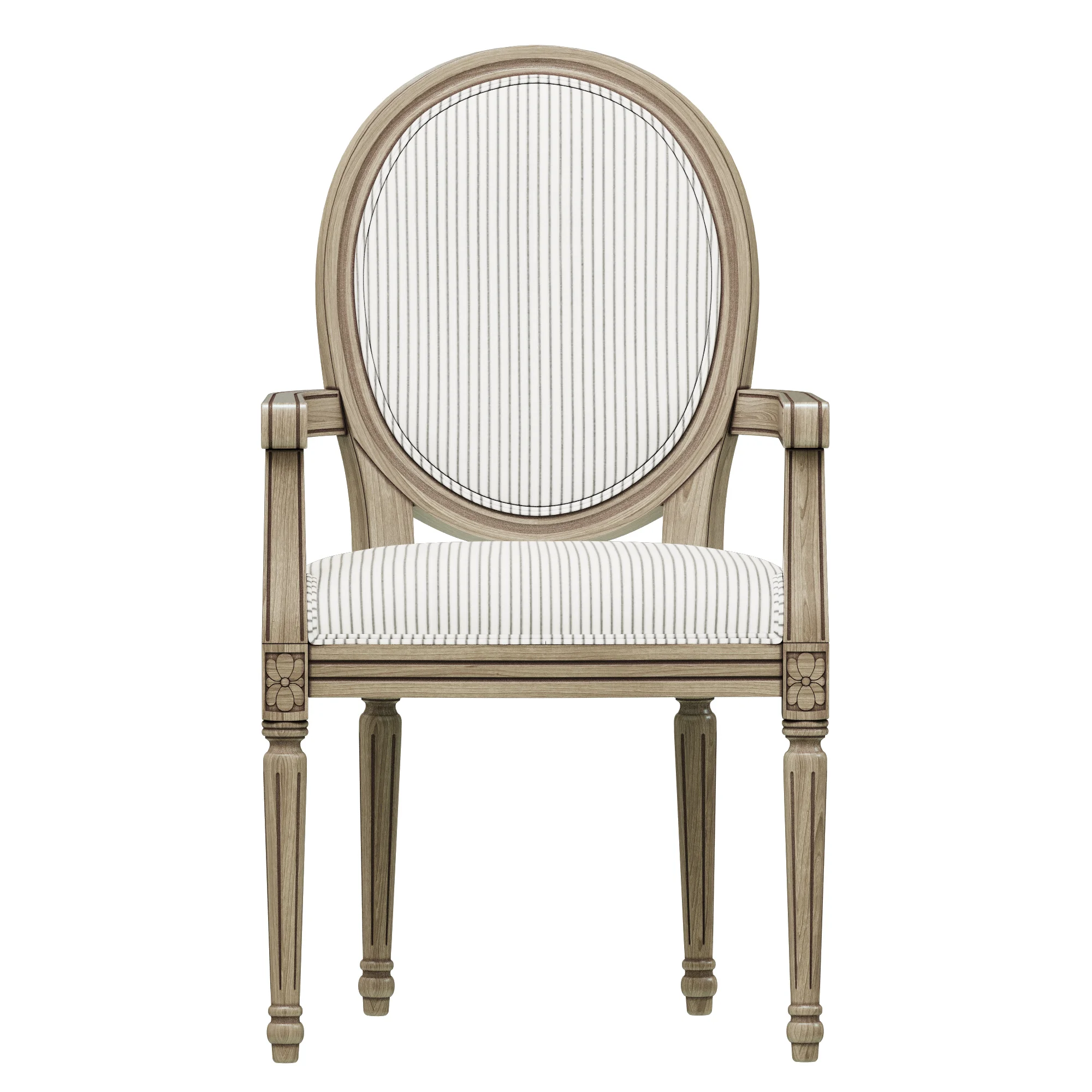 Loft Concept French Chairs Provence Strip ArmChair — 3D model preview 7