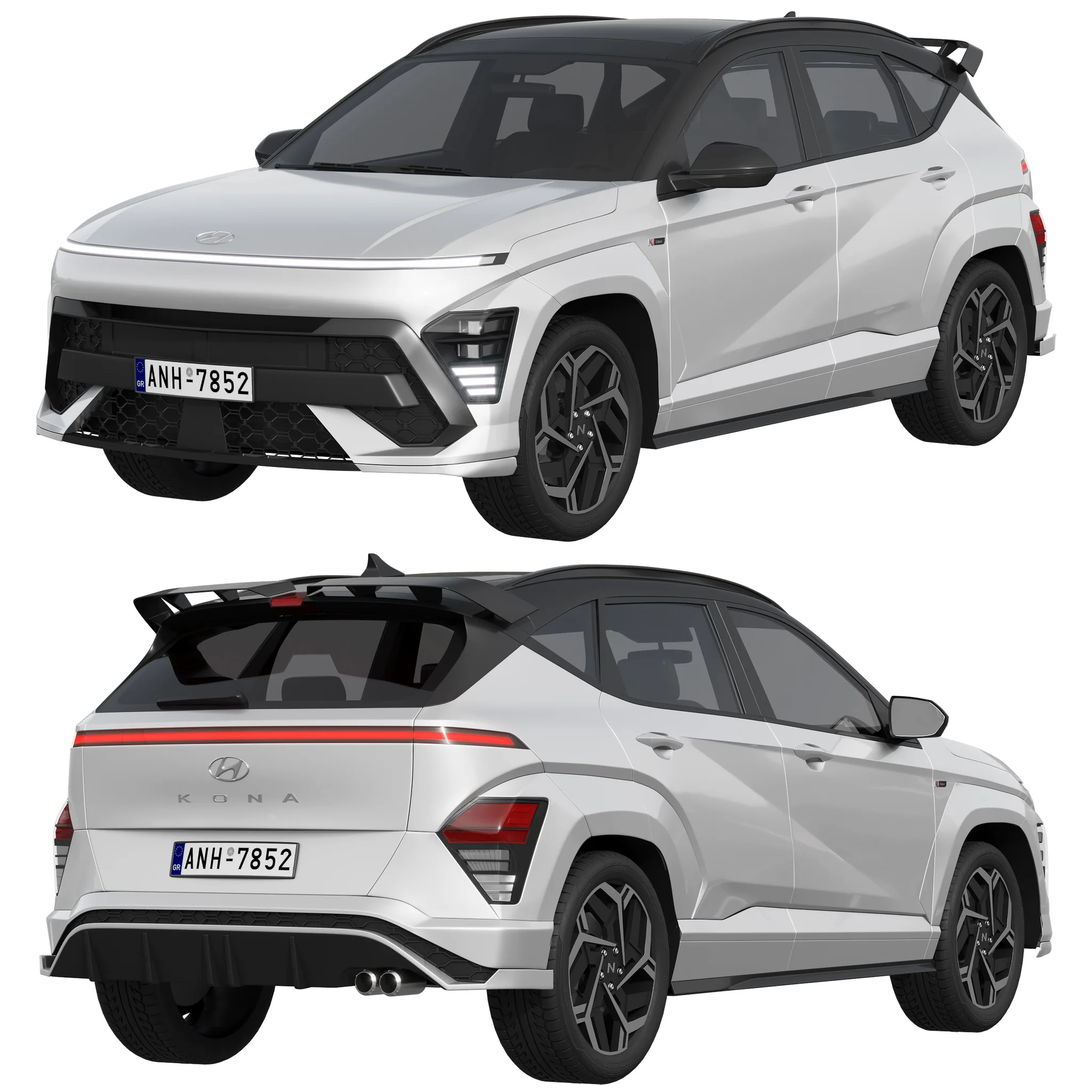 Hyundai Kona N Line 2024, 3D model preview 7