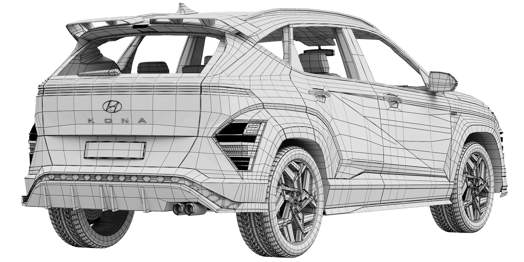 Hyundai Kona N Line 2024, 3D model preview 8