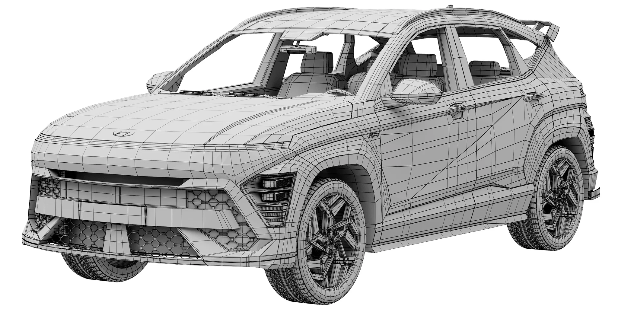 Hyundai Kona N Line 2024, 3D model preview 12