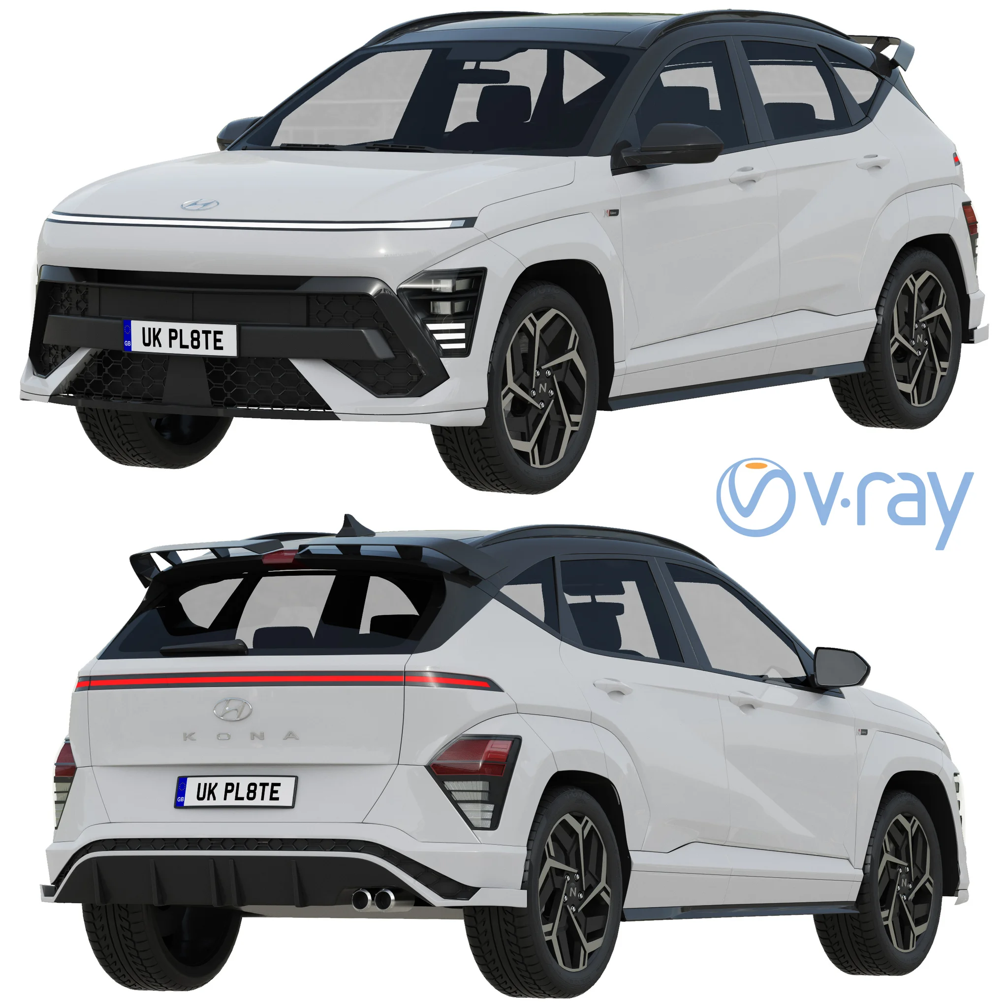 Hyundai Kona N Line 2024, 3D model preview 14
