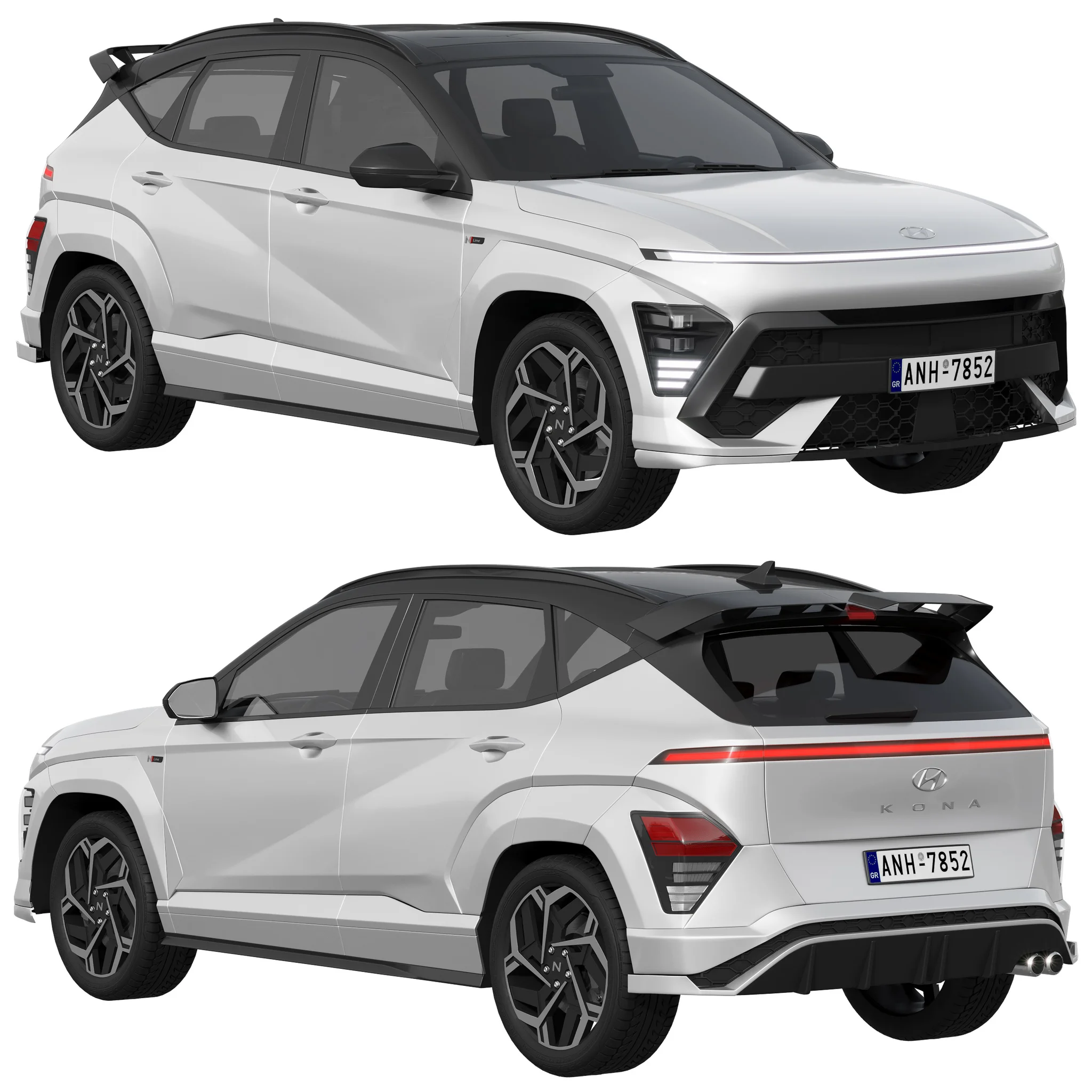 Hyundai Kona N Line 2024, 3D model preview 16