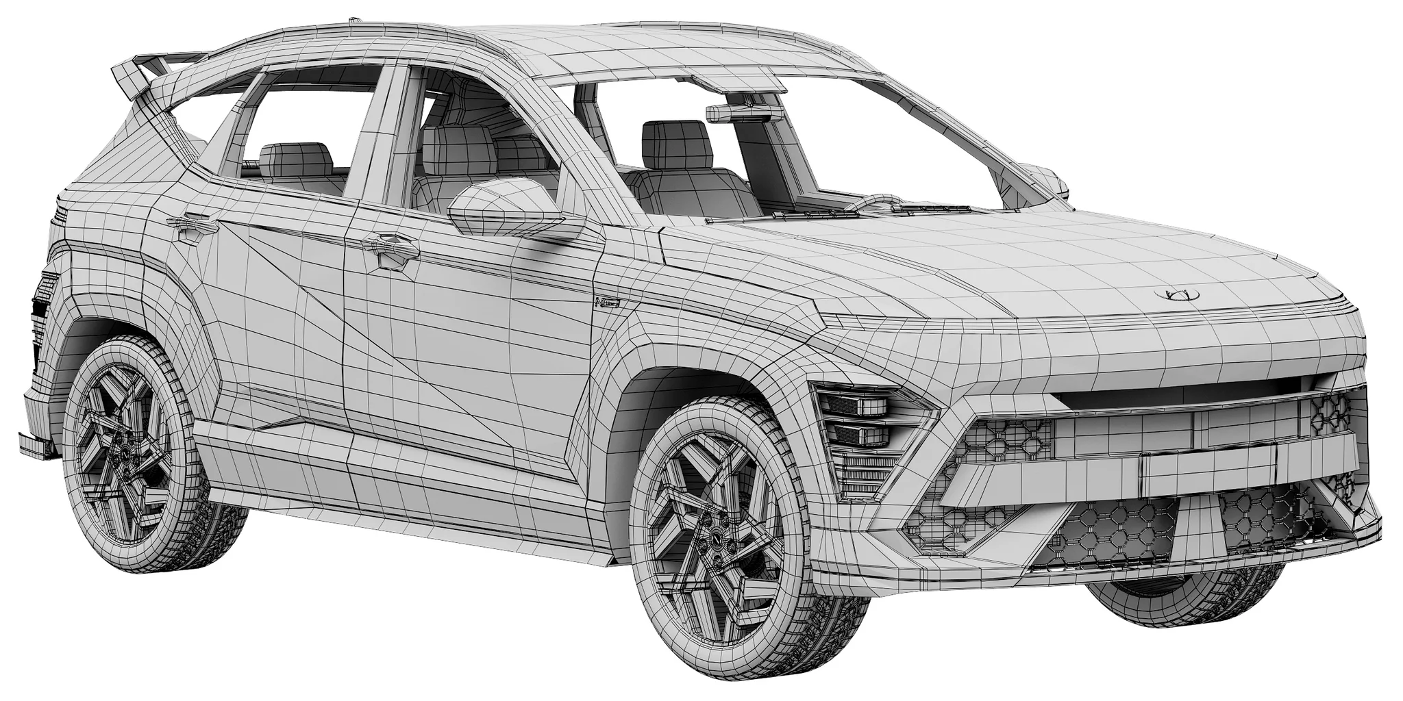 Hyundai Kona N Line 2024, 3D model preview 17