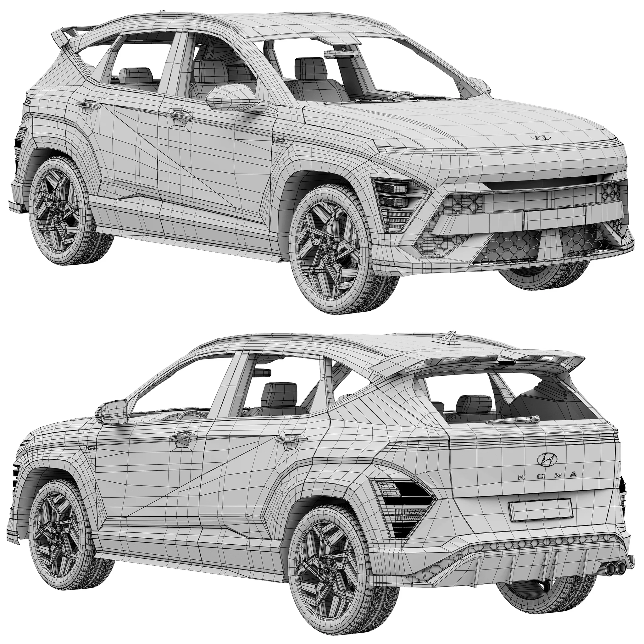 Hyundai Kona N Line 2024, 3D model preview 18