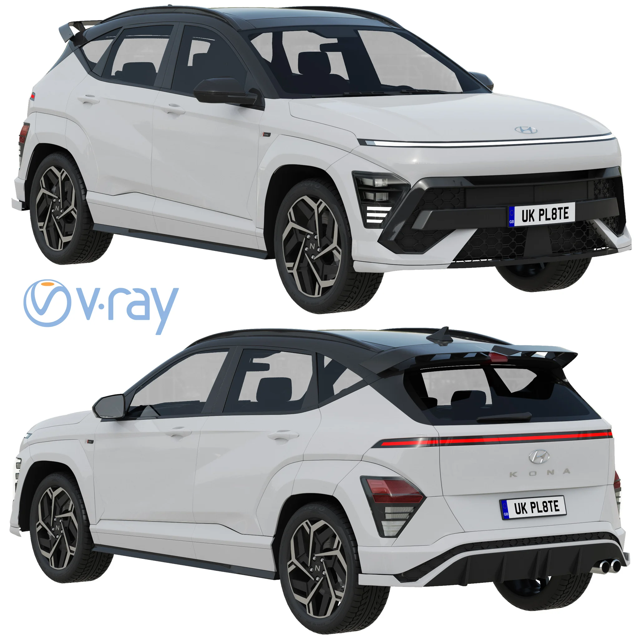 Hyundai Kona N Line 2024, 3D model preview 20
