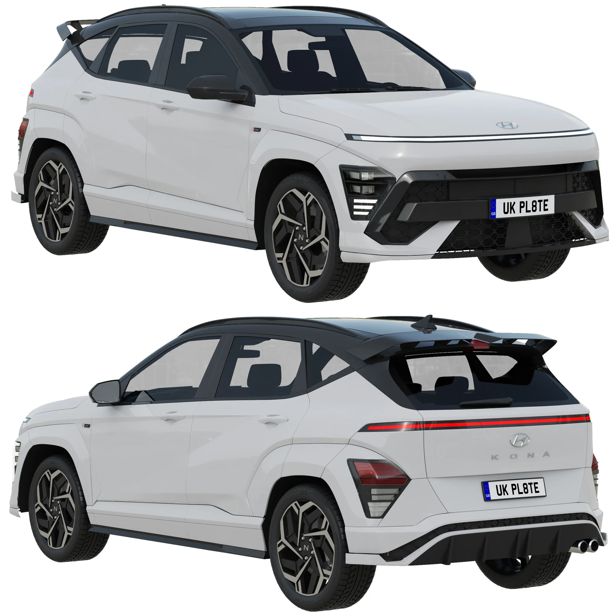 Hyundai Kona N Line 2024, 3D model preview 21