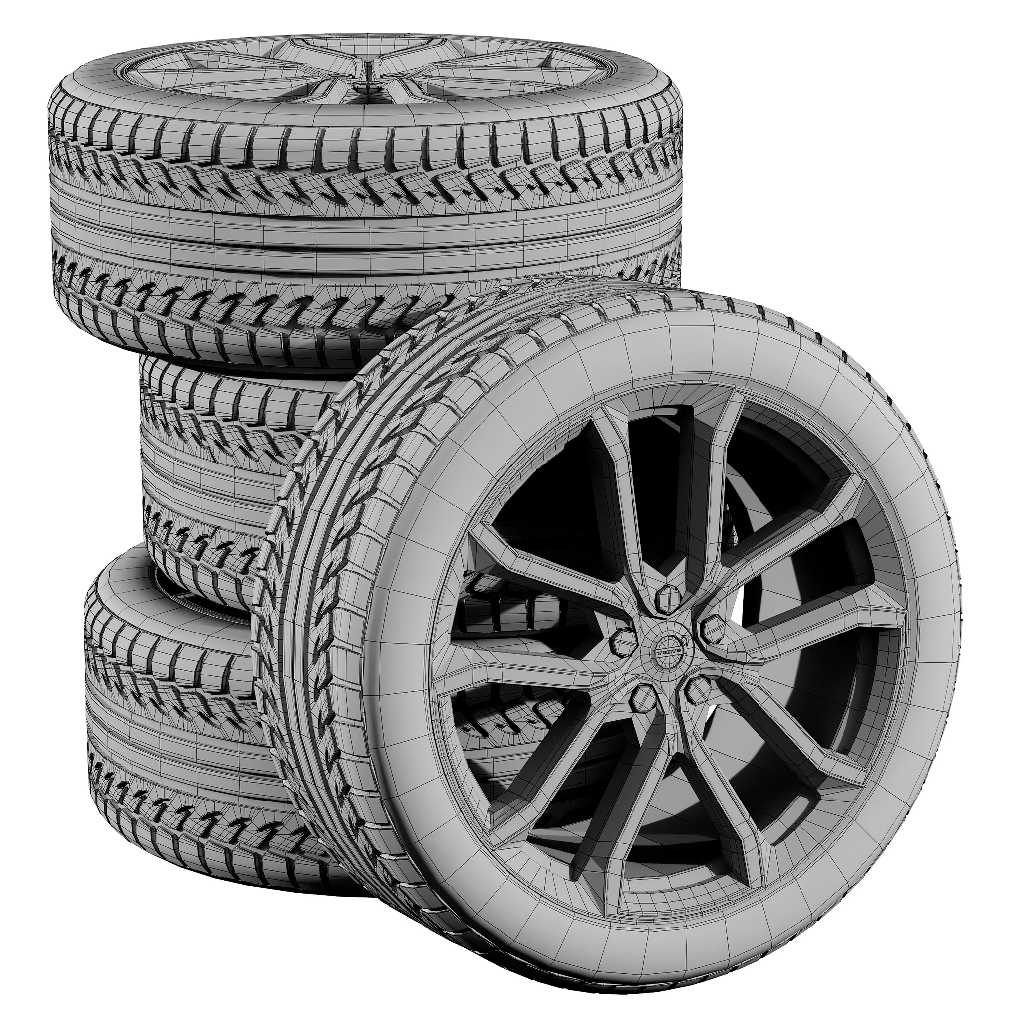 Volvo Tires — 3D model preview 4