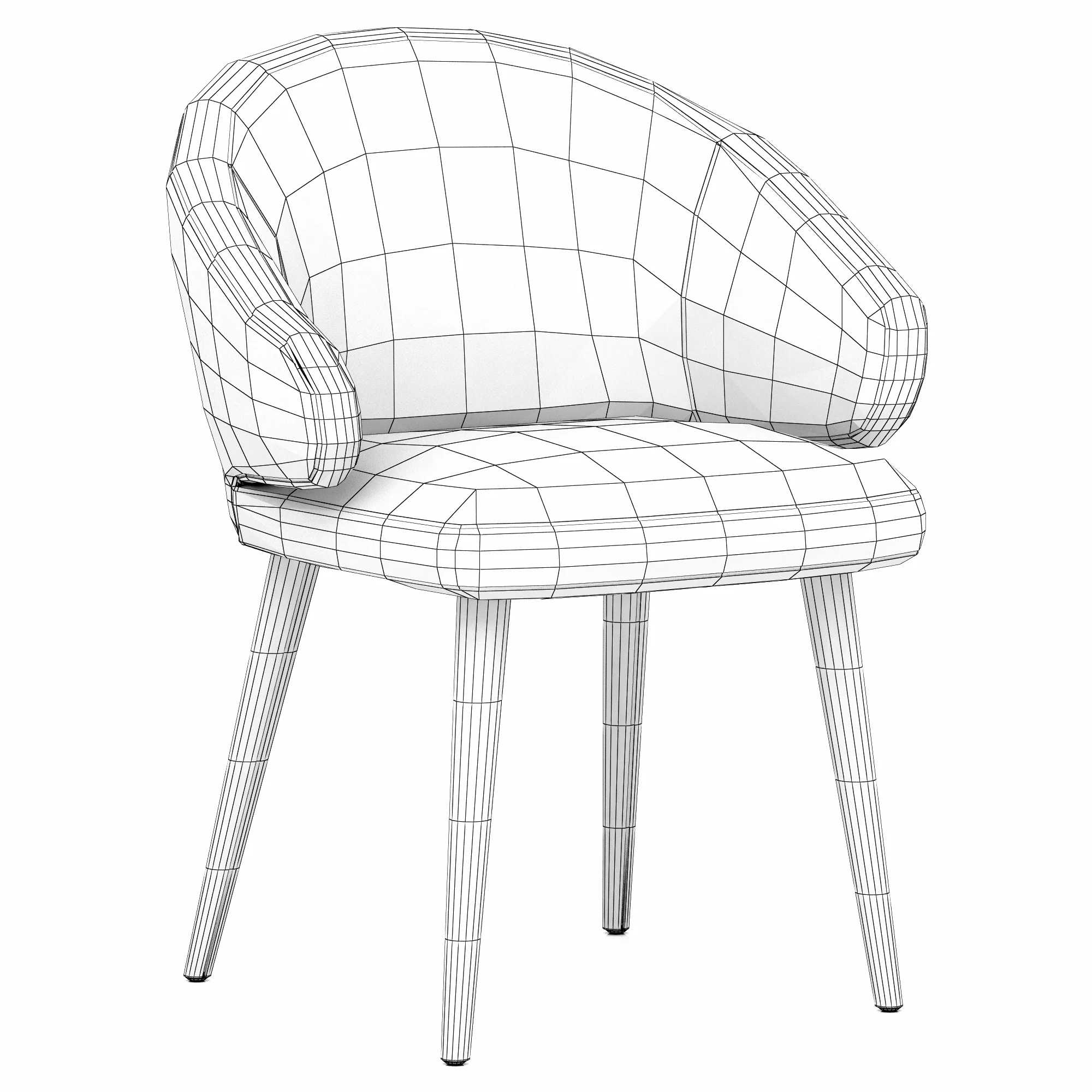 Eichholtz Dining Chair Cardinale — 3D model preview 9