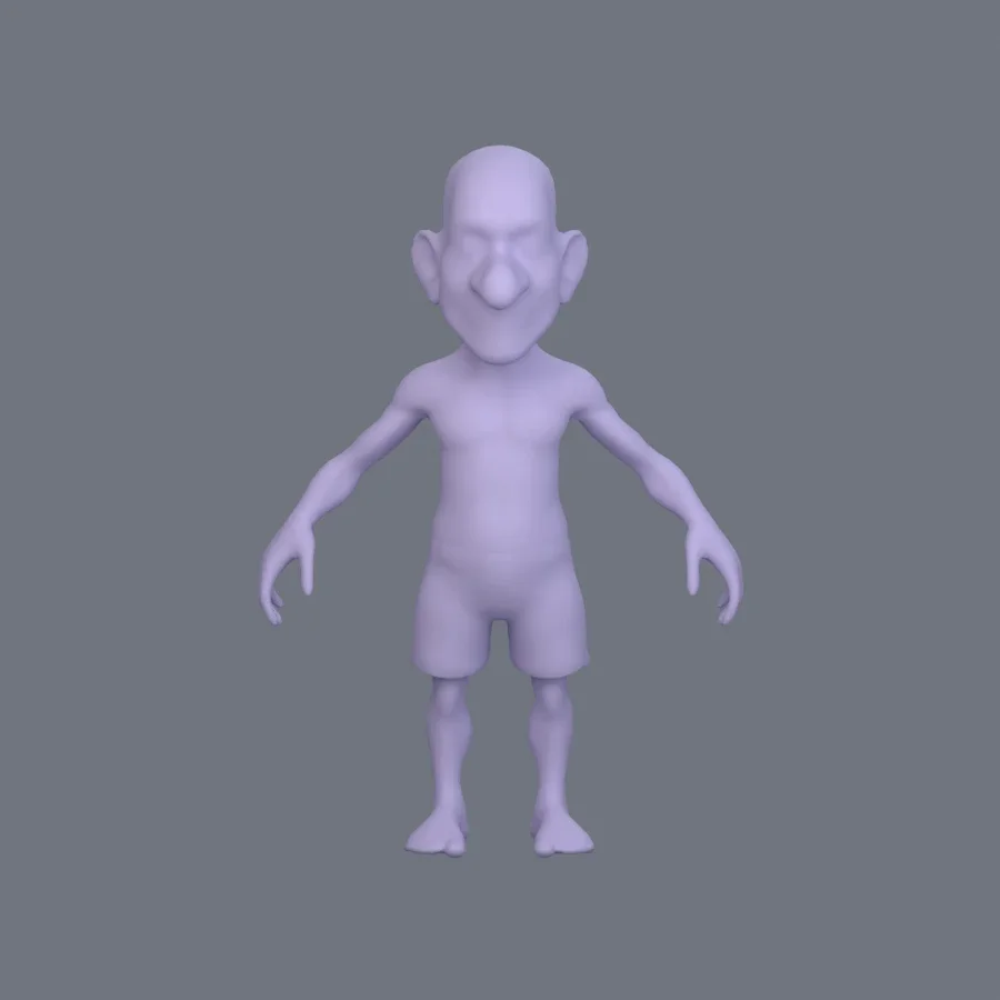 Basemesh Stylized 001, 3D model preview 1