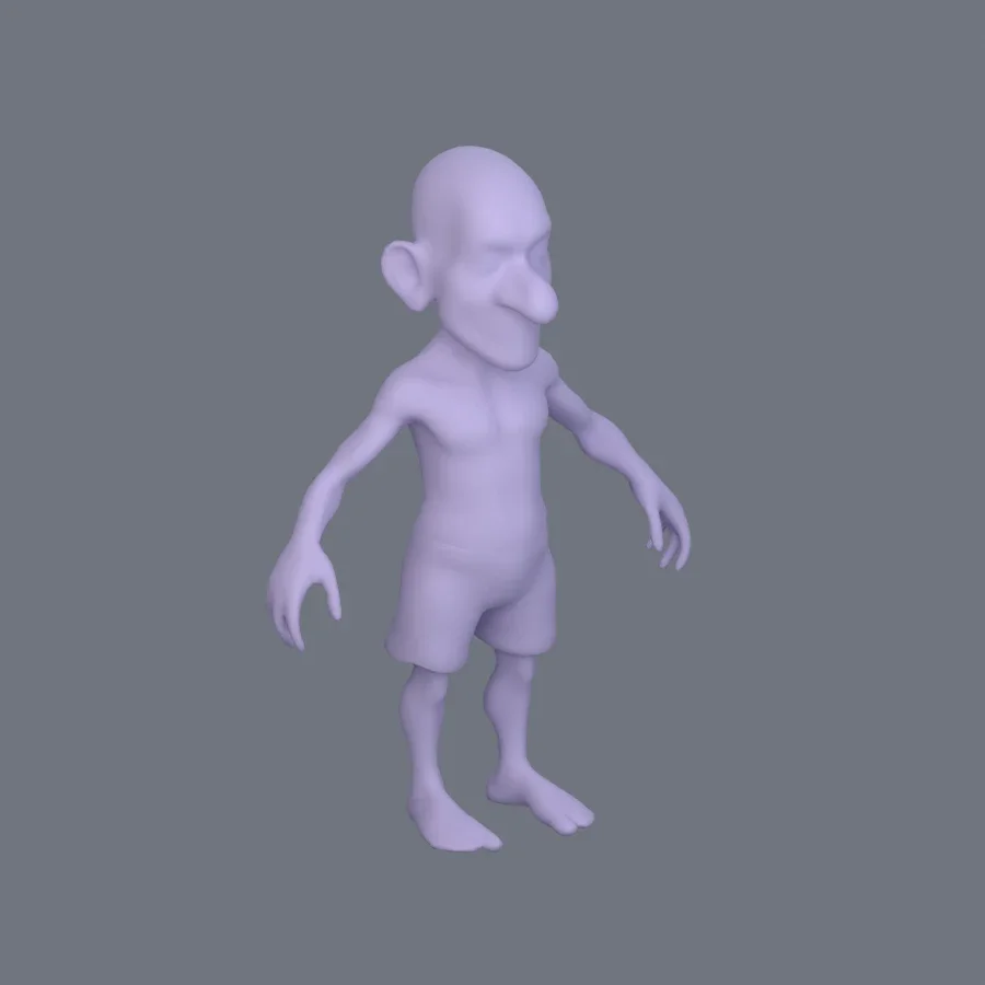 Basemesh Stylized 001, 3D model preview 2