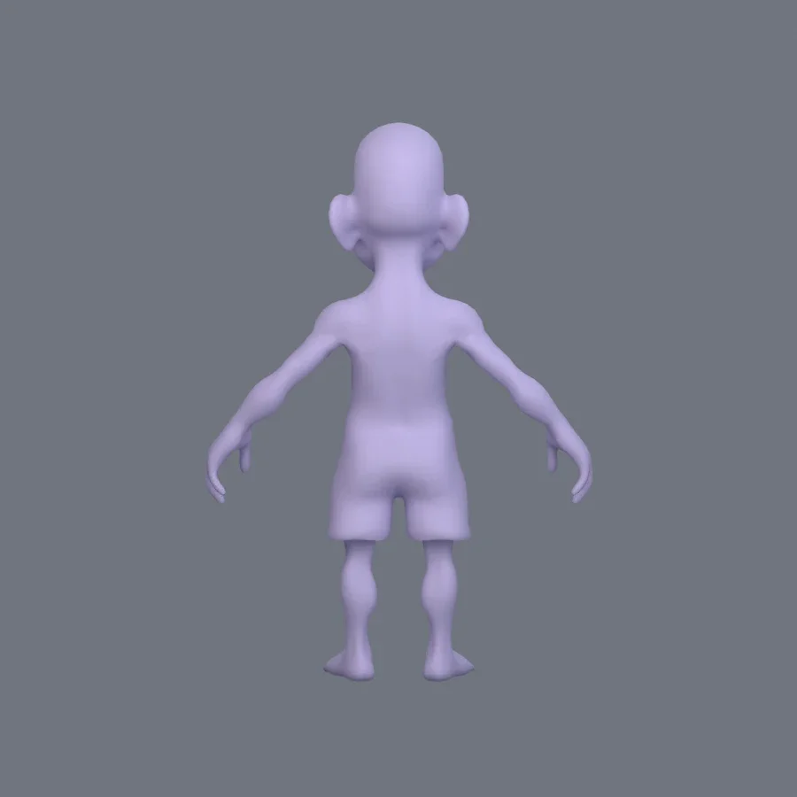 Basemesh Stylized 001, 3D model preview 4