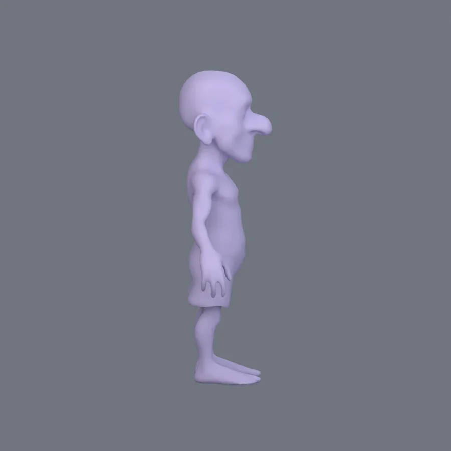 Basemesh Stylized 001, 3D model preview 5