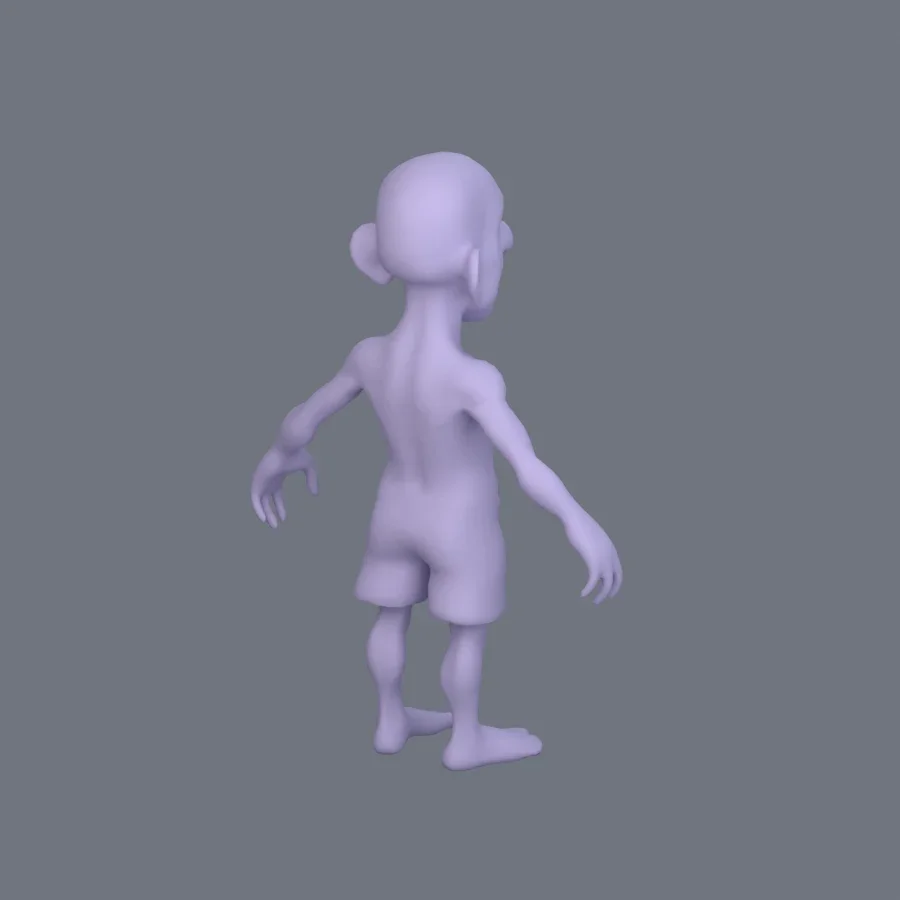 Basemesh Stylized 001, 3D model preview 7