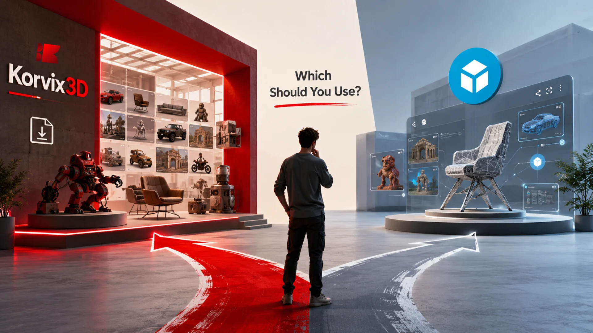 Korvix3D vs Sketchfab: What's the Difference and Which Should You Use?